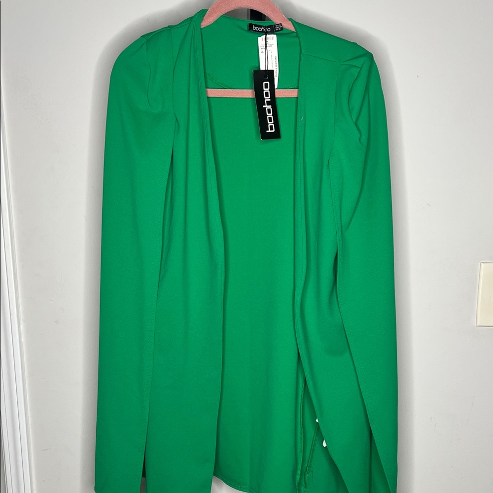 Boohoo Vibrant Green Cardigan